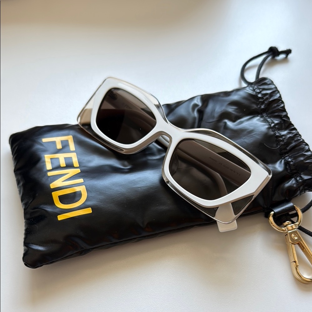 Fendi White Sunglasses